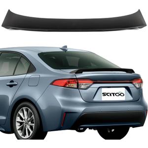 SCITOO ABS Spoiler Wing Fits for 2014-2019 for Toyota for Corolla 1PC Matte Black Rear Trunk Spoiler Wing