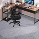 Chair Mat for Carpet, QQpony 50" x 60" Office Chair Mat for Carpeted Floors, Heavy Duty Rolling Computer Desk Mat with Grips, Hard Floor Protector Mat for Home (Clear)