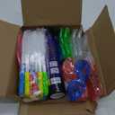 238 PCS Glow in the Dark Party Supplies, 24 PCS Glow Fiber Optic Wands, 14 PCS LED Glasses and 100 PCS Glow Sticks, 100 PCS Connectors, New Year Party Favors for Concert, Raves Birthday