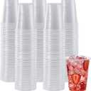 Lilymicky 500 Pack 7 oz Clear Plastic Cups, Disposable Drinking Cups, Plastic Party Cups for Birthday Parties, Picnics, Ceremonies, and Any Events