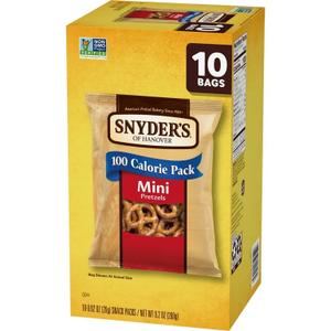 Snyder's of Hanover Mini Pretzels, 10 Count 0.92 Oz : Everything Else, BB 01/03/2026