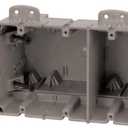 Southwire MSBMMT3G 3 Gang Multi Mount Device Box with Depth Adjustable; Heavy Duty 42lb; Gray