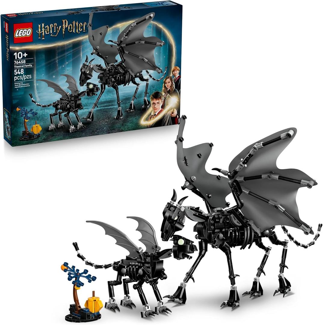 LEGO Harry Potter Thestral Family Building Toy - Pretend Play for Kids, Boys and Girls, Ages 10+ - Collectible Harry Potter Poseable Action Figures - Gift Idea for Birthdays - 76458