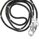 Fashion 43.3'' Exclusive Sparkle Crystal Handbag Lanyard, Premium Bling Handbag Strap, Waterproof Rhinestone Cellphone Lanyard Holder for Women (Black, Pack of 1)