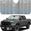EcoNour XL Holographic Windshield Sunshade for SUV Truck | UV & Heat Reflective Car Sun Shield | Foldable Accordion Style Design  Fits Windshields | X-Large 66 x 28 Inches
