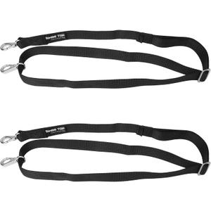 Two Hooks Adjustable Bimini Boat Top Straps,23"~60" Marine Awning Webbing Straps, Pack of 2