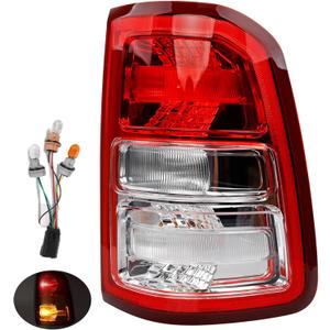 Taillights, Compatible with 2019-2023 Dodge Ram 1500, Replace 55112988AE 68261576AE CH2801221 DRL Driving Reverse Lamps Brake Turn Signal Lighting Rear Right Passenger Side Tail Lights Assembly (19-23 Ram 1500)