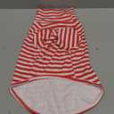 Turtleneck Dog Shirt Cute Doggie Embroidery Super Soft Dog Sweatshirt Stretchy Striped Puppy Pullover for Cats Small Medium Large Dogs (Red Striped, XX-Large)