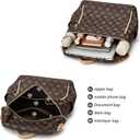 Makes Backpack Purse for Women PU Leather Travel Satchel Handbag Convertible Design Bag with Purse