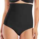 Maidenform Women's Shapewear Underwear, High-Waisted Shapewear Panties, Shapewear Tummy Control Shaping Brief (XX-Large, Black)