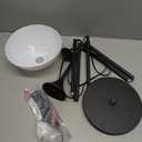 PESRAE Floor Lamp, Remote Control with Stpeless Color Temperatures and Brightness, Torchiere lamp for Bedroom, Living Room, Bulb Included (Matte Black)