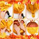 2 x Hungdao 24 Pcs Thanksgiving Balloons Fall Maple Leaf Pine Cones Squirrel Balloons Autumn Harvest Theme Party Decoration for Thanksgiving Party Supply Baby Shower Birthday Wedding Decor
