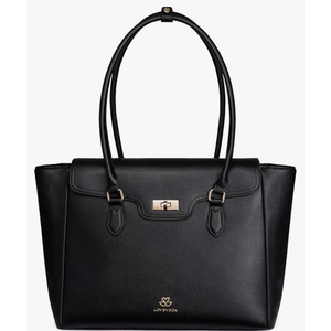 LOVEVOOK Laptop Bag for Women Soft Leather Work Bag, Office Shoulder Tote Purse Professional Briefcase with Flap Design