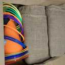 Sumind 40 Pcs Outdoor Games Burlap Potato Sack Race Bags Field Day Games Legged Race Bands Egg and Spoon Outdoor Picnic Carnival Lawn Backyard Activities for Adults Kids