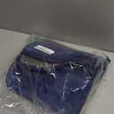 OLANLY Memory Foam Toilet Rugs U Shaped 24x20, Super Soft Absorbent Contour Bath Rugs, Quick Dry Machine Washable Toilet Mat, Bathmat Carpet, Bathroom Home Decor Accessories, Twilight Sapphire