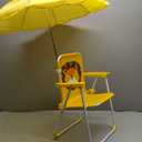 PLULON Kids Beach Chair with Umbrella Folding Lawn and Camping Chair with Summer Shade for Beach, Pool, Travel and Outdoor (for 1-5 Years Old)