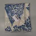 Vintage Sage Navy Blue Flower Decorative Throw Pillow Covers Outdoor Farmhouse Short Plush Decor Pillowcase for Home Sofa 18 x 18 Inch Set of 2 (Color-14)