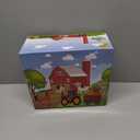 BOLZRA Farm Animals Big Red Barn Toy for 1 2 3 4 5 Years Old Toddlers, Kids Farm Figures Fence Playset with Tractor, Preschool Montessori Learning Toys, Christmas Birthday Easter Gift for Boys Girls