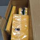 Boardwalk Medium-Duty Scrubbing Sponge, Individually Wrapped, 3.6 x 6.1, 0.75" Thick, Yellow/Green, 20/Carton