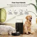 CZPET Dog Water Bowl Dispenser 8L, Wider Mouth & Upgraded Brush for Easy Cleaning Automatic Cat Gravity Refilling Waterer with Removable Stainless Steel Bowl, Large Drinking Area for Multi-Pet (Black)