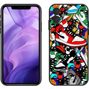 Compatible with iPhone 16 Plus Case for Cool Boys and Men, Basketball Shoes Sneaker Cute Aesthetic Color Ways Soft TPU Cute Funny Glossy Cover Graphics Sports Design