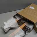 StorageWorks Pants Hangers with Clips, Wooden Clothes Hanger for Skirts, Jeans, Shorts, 10 Pack (Silver)