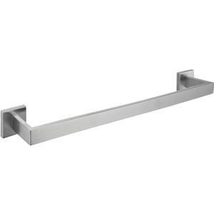 Towel Bar for Bathroom Brushed Nickel, 24Inch Towel Rack Wall Mounted, Thicken Square Bath Towel Holder Rod SUS304 Stainless Steel, Heavy Duty Dish Cloths Hanger for Bathroom, Kitchen