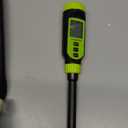 Soil pH Meter, Tadeto Digital Soil Tester with Sensitive Probe and LCD, Zinc Alloy Protective Tip Soil pH Test Kit for Garden, Gardening, Lawns, Plant, Water and Food (Includes Battery x2) (Green)