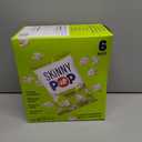 SkinnyPop Popcorn, Original, Whole Grain, Dairy-Free Snack, 0.65oz Bags (6ct)