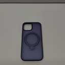 CACOE Magnetic Case for iPhone 15 6.1 inch with 360° Rotatable Ring Stand, Compatible with MagSafe Car Phone Mount, Cases Cover Phone Holder for Desk Meeting/Videos Dark Blue