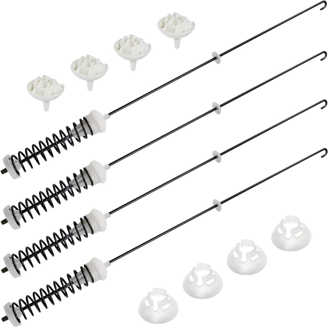 W10780045 Suspension Rod Kit Replacement For Roper RTW4516FW1 RTW4516FW2 RTW4641BQ0 RTW4641BQ1 VAW3584GW0 VAW3584GW1 WET4027HW0 WETLV27HW0 WETLV27HW1 WGT4027HW0 WGTLV27HW0 WGTLV27HW1 WTW4616FW0 Washer