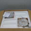 KUZZULL Modern Wall Sconces, Set of 2 Brushed Brass Gold, Frosted Glass Shade, Indoor Wall Mounted Lights, Bathroom Sconces, 36 cm, for Bedroom Wall Lamp