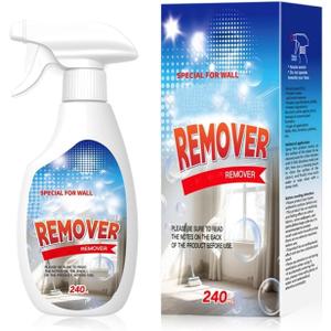 WALL REMOVER SPRAY, Wall Spray, Dust and Dirt Removal, 8.12 Fl oz, for Wood, Tile, Fabric, Bathrooms, Kitchens