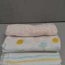 Disney Winnie The Pooh Yellow, Aqua, and White 3 Piece Muslin Swaddle Baby Blanket Set