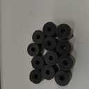 uxcell 12Pcs Thick Rubber Spacer, 1 Inch OD x 5/16 Inch ID x 1 Inch Thickness Round Rubber Bushings Anti Vibration Flat Spacer Washers for Home Industrial Machinery
