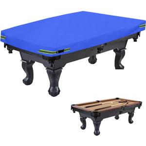 Pool Table Cover - Billiard Table Cover, 600D Waterproof Covers for Billiard Pool Table, Heavy Duty Scratched-Free UV Protection Snooker Furniture Table Cover (7ft, Blue)