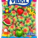 Fruidles Sour Flowers Gummi Candy, Delicious Sugar Coated Fruit Flavors Gummies (2.2 Pounds), Blue (EXP 07/31/27)