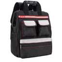 Backpack Tool Bag with Padded Back Support Heavy Duty Tool Kit Carrier Storage Bags for Electrician, Plumber, HVAC, Cable Repairman