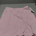 M MOTEEPI Skorts for Woman with Pockets 16" Golf Athletic Skirts Scalloped Hem Tennis Skirt Dressy Casual (Pastel Pink) XS