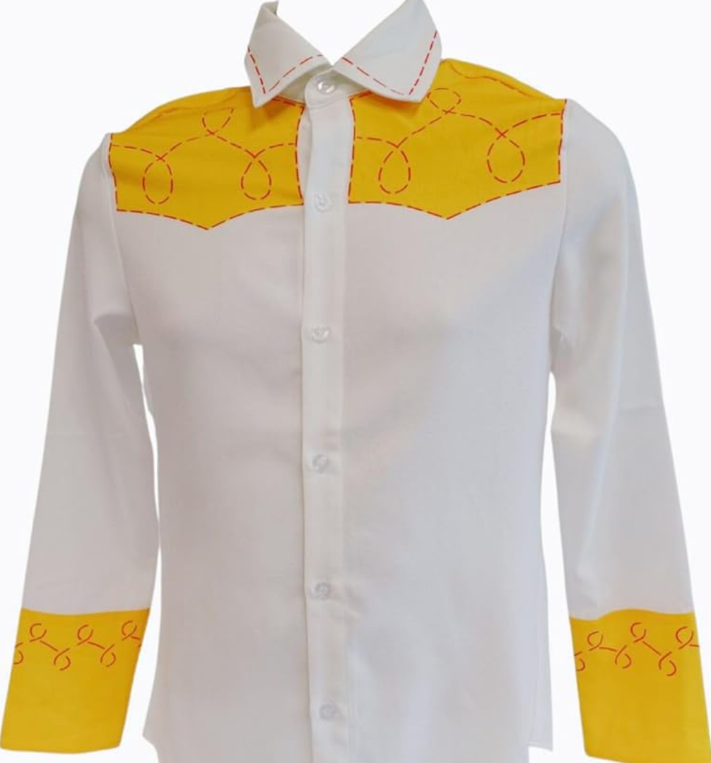Jessie Cowgirl Womens Costume Shirt, White, M Size
