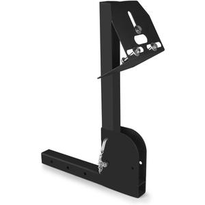 Multi Functional Foldable Trailer Hitch Spare Tire Carrier Adjustable Hitch Fit for 2 Inch Receive Mount Compatible with 4 & 5 & 6 Lugs Trailer Wheels