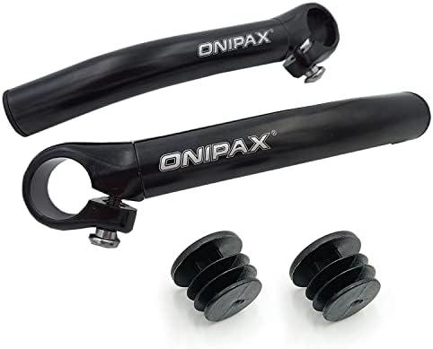 ONIPAX Bicycle Bar Ends Comfortable Ergonomic for MTB Bikes 7/8” Handlebar (1 Pair)