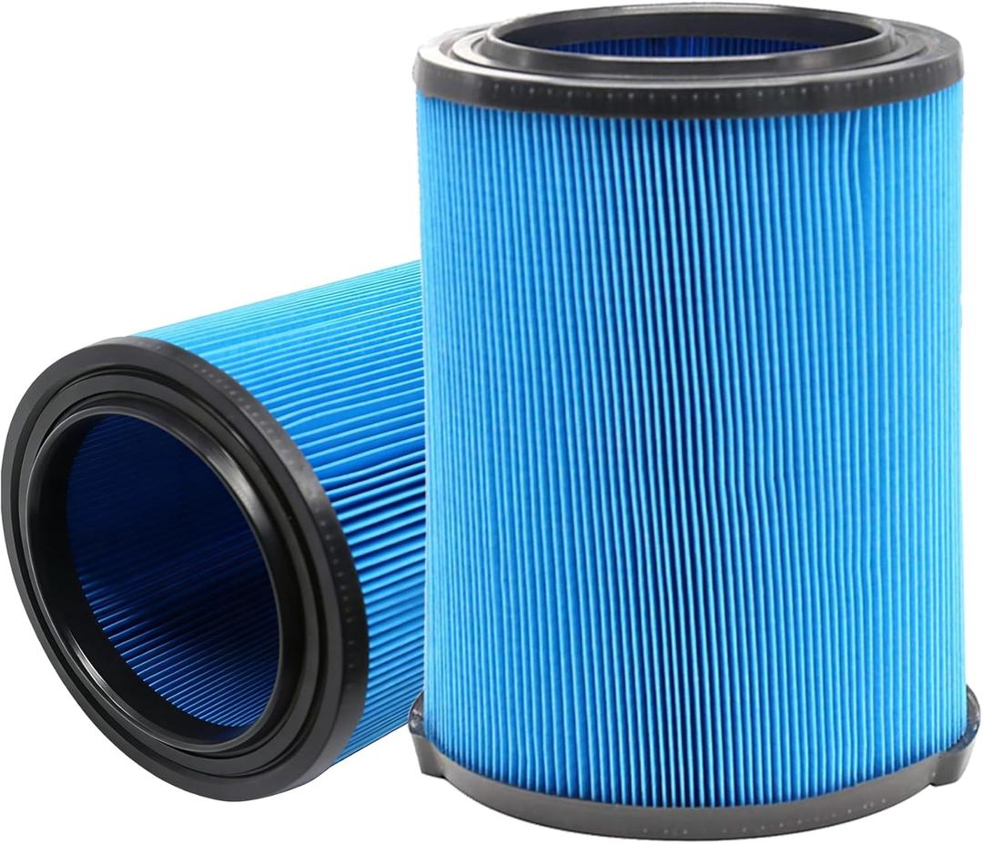 2 Pack 3-Layer VF5000 Replacement Filter for Rigid Shop Vac 5-20 Gallon Wet Dry Vacuums, fits RV2400A RV2400HF RV2600B WD06700 WD0671 WD0671EX0 WD0970 WD09700 WD1270 WD1450 WD1680 WD1851