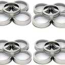 Mason Jar Replacement Rings or Durable & Rustproof Tinplate Metal Bands/Rings for Mason Jar, Canning Jars,Storage (Set of 20 Wide Mouth)