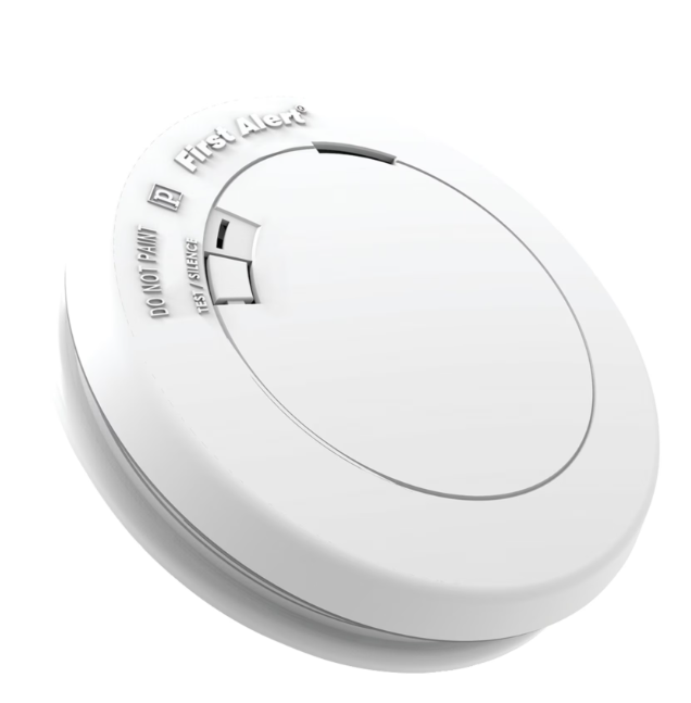 First Alert PR710 White Smoke Detector With 10 Year Life 