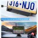 Solar Wireless Backup Camera, 5" 1080P DVR Monitor, 2-Min No-Wiring Installation Back Up Camera, 4800mAh Battery, Stable Signal, IP69K Waterproof Reverse Camera for Car, SUV, Pickup, Truck, Trailer
