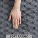 YIHOUSE Bathroom Rugs 20"x32", 1 inch Thick Extra Soft Absorbent Bath Mat for Bathroom, Non-Slip, Dry Quickly, Machine Washable Bath Rug for Sink, Shower, Toilet, Grey