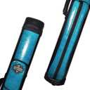 BY SPORTS 2x2 Hard cue case Oval Pool Cue Billiard Stick Carrying Case