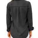 LookbookStore Women Fall Clothes for Women Button Down Shirts Casual Button Down Denim Shirt Top Pockets Blouse Blac, Size Large