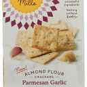Simple Mills Parmesan Garlic Almond Flour Crackers, 4.25 OZ (EXP 09/16/26)